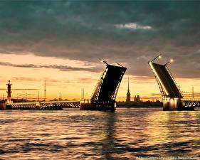 Картинки Мост Санкт-Петербург Города