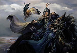 Фотографии Воители Лошадь Фэнтези