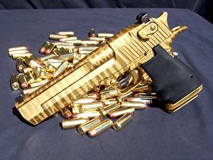 Обои Пистолетом Пули Золотые Армия