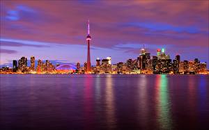Картинка Канада Ночь город