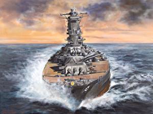 Картинки Корабль Рисованные Линкор Ямато. Последний поход Армия