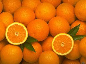 Картинка Фрукты Цитрусовые Апельсин