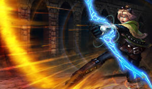 Фотографии LOL Лучники Лук оружие Ezreal компьютерная игра