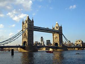 Картинки Великобритания Мост Города