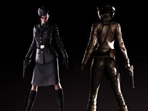 Фотографии Velvet Assassin девушка на тёмном фоне