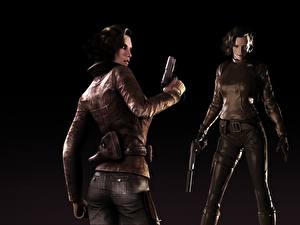 Фотография Velvet Assassin девушка на тёмном фоне