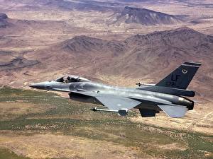 Фотография Самолеты Истребители F-16 Fighting Falcon F-16C Авиация
