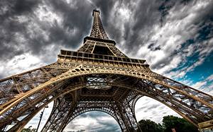 Обои Франция Эйфелева башня Париж