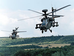 Фото Вертолеты AH-64 Apache AH-64D Longbow Авиация