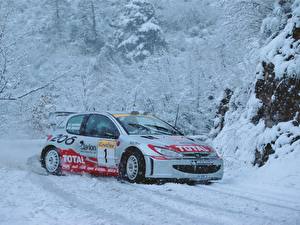 Обои Пежо Peugeot 206 WRC автомобиль