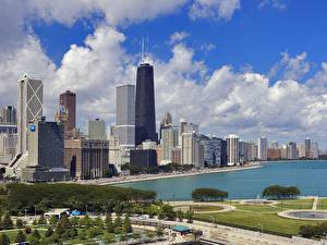 Картинки Штаты Чикаго город Города