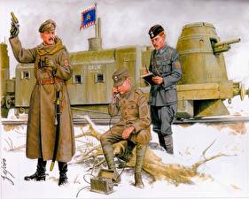 Картинка Рисованные Солдаты Czech Legion in the Urals военные