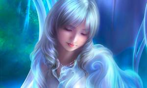 Обои для рабочего стола Shu Mizoguchi Фэнтези Девушки