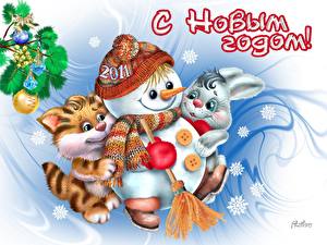 Картинки Праздники Рождество Снеговика