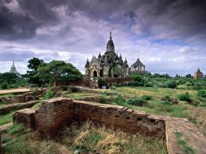 Фотографии Известные строения Bagan Myanmar Города