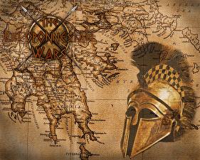 Обои для рабочего стола The Peloponnesian Wars карта мира компьютерная игра
