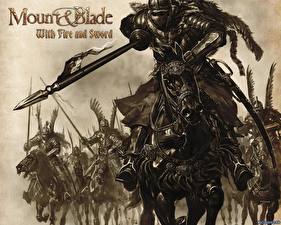 Картинки Mount &amp; Blade воин с попьем на коне