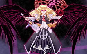 Картинка Touhou Collection темный ангел с мечом за спиной