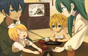 Картинка Vocaloid девочка плачет Аниме