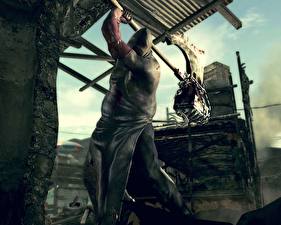 Обои Resident Evil Resident Evil 5 мясник Игры