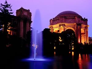 Фото США Сан-Франциско Калифорнии Palace of Fine Arts Города
