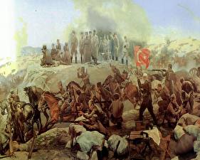 Фото Рисованные Солдаты Panorama The Greco–Turkish War of 1919–1922 Армия