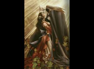 Картинки D - охотник на вампиров влюбленная пара Аниме