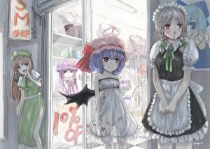 Фотографии Touhou Collection девочка с кровью из носа