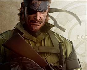 Обои для рабочего стола Metal Gear бывалый вояка Игры