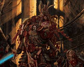 Картинка Warhammer 40000 Warhammer 40000 Dawn of War Киборг