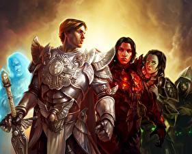 Картинка Heroes of Might and Magic Might &amp; Magic Heroes VI воин в доспехах с мечом