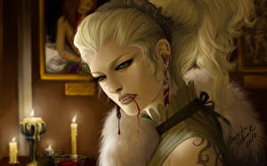 Картинки Вампиры вампир блондинка Фантастика