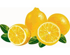 Картинка Фрукты Лимоны Пища