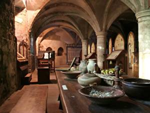 Фотографии Интерьер Стола Тарелка в древнем стиле