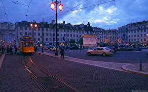 Обои Португалия Городской площади Городская площадь Square of the Fig Tree, Lisbon Города