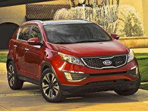 Картинка KIA красная авто