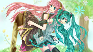 Обои для рабочего стола Вокалоид Аниме