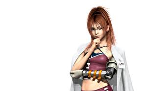 Картинка Final Fantasy Final Fantasy VII: Dirge of Cerberus девушка в очках закрыла один глаз компьютерная игра