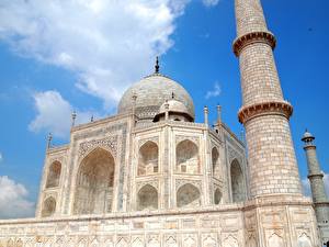 Картинки Индия Тадж-Махал Мечеть Города