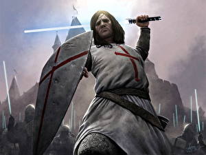 Фото Воители Щит Мечи Фэнтези