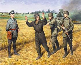 Фотографии Рисованные Солдат Barbarossa (1941) военные