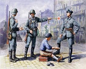 Картинки Рисованные Солдаты France 1941 военные