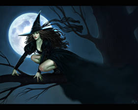 Картинки Волшебство Ведьма Elphaba Фантастика