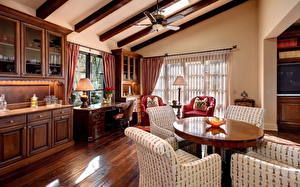 Картинка Интерьер Стол Кресло Комната Гостевая