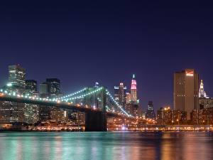 Картинка Штаты Мост Бруклин Города