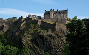 Обои Замки Эдинбург Шотландия город