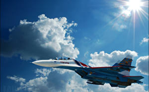 Фото Самолеты Истребители Су-27 Авиация