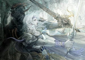 Обои для рабочего стола Final Fantasy Final Fantasy IV компьютерная игра