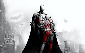 Обои Batman Герои комиксов Бэтмен герой Харли Квинн герой