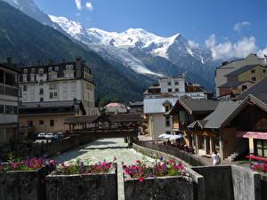 Фотографии Франция Альпы Chamonix Города